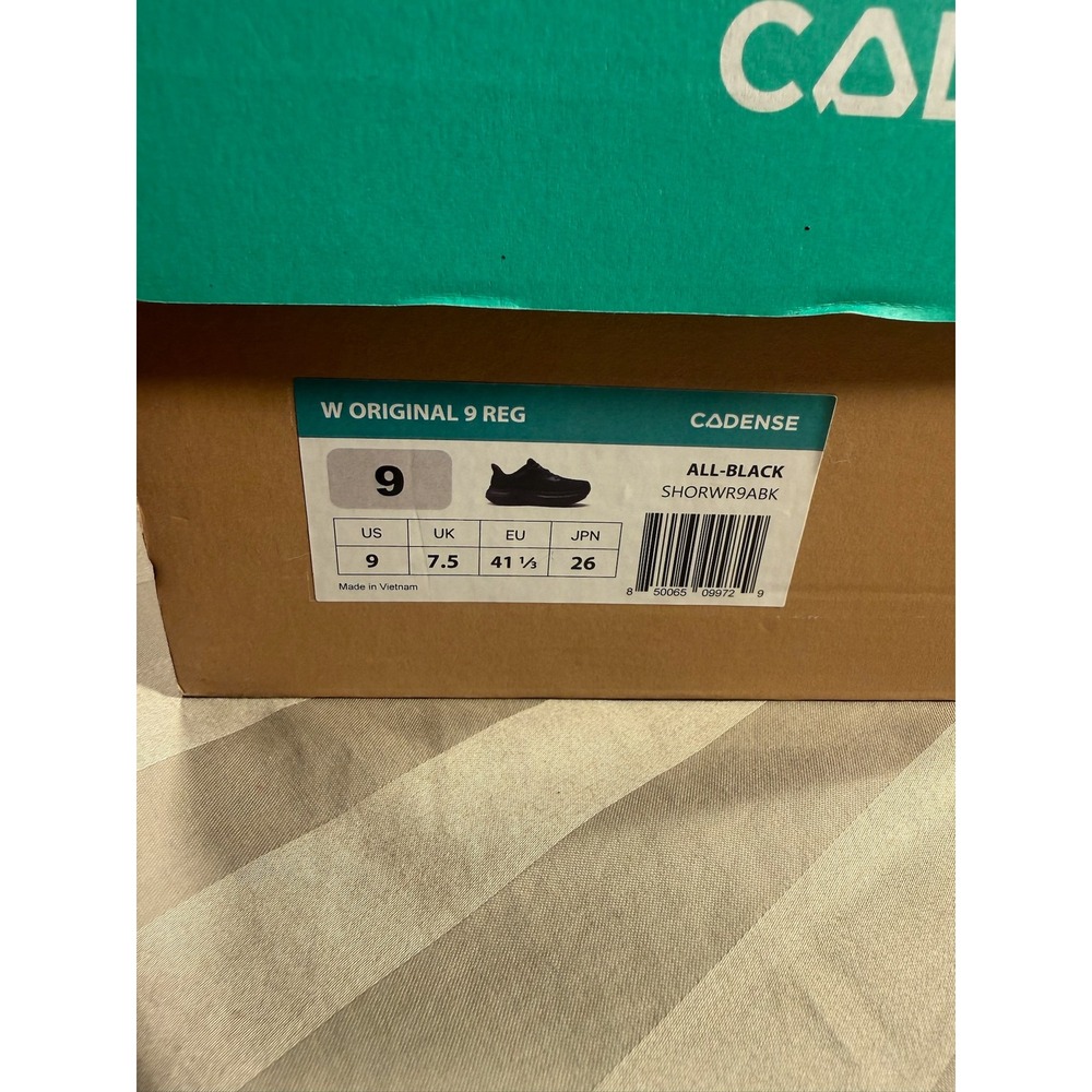 Cadense Original Adaptive Sneakers Womens 9 All Black SHORWR9ABK Running Shoes - Picture 7 of 7